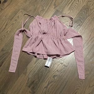 Pacsun L.A. Hearts checkered babydoll shirt in extra small